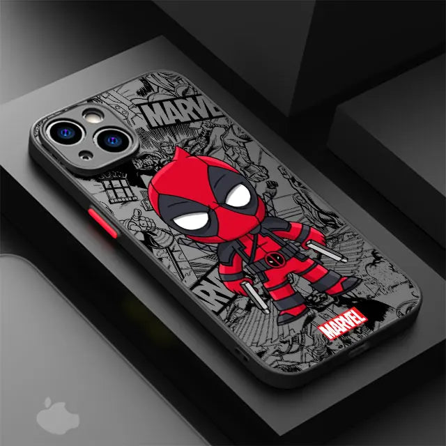 Coque de téléphone Marvel Cartoon Groot & Spiderman