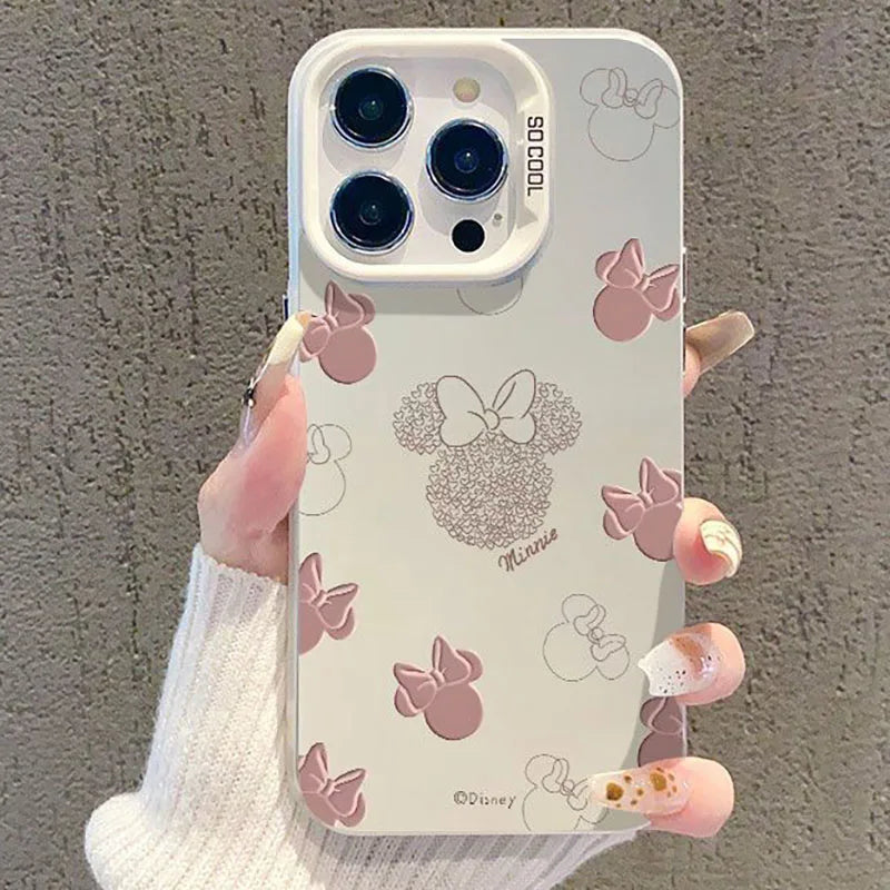 Coque de téléphone Disney mignonne avec avatar de Mickey Mouse