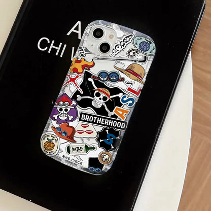 One Pieces anime transparent case