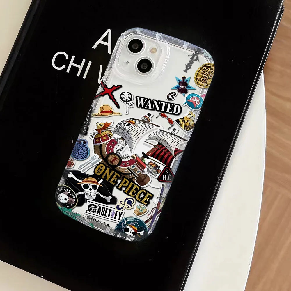 One Pieces anime transparent case