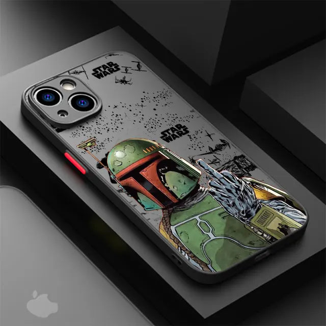 Soft phone case with Star Wars inspired design