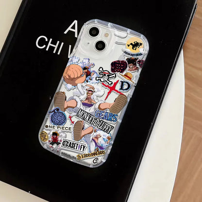 One Pieces anime transparent case