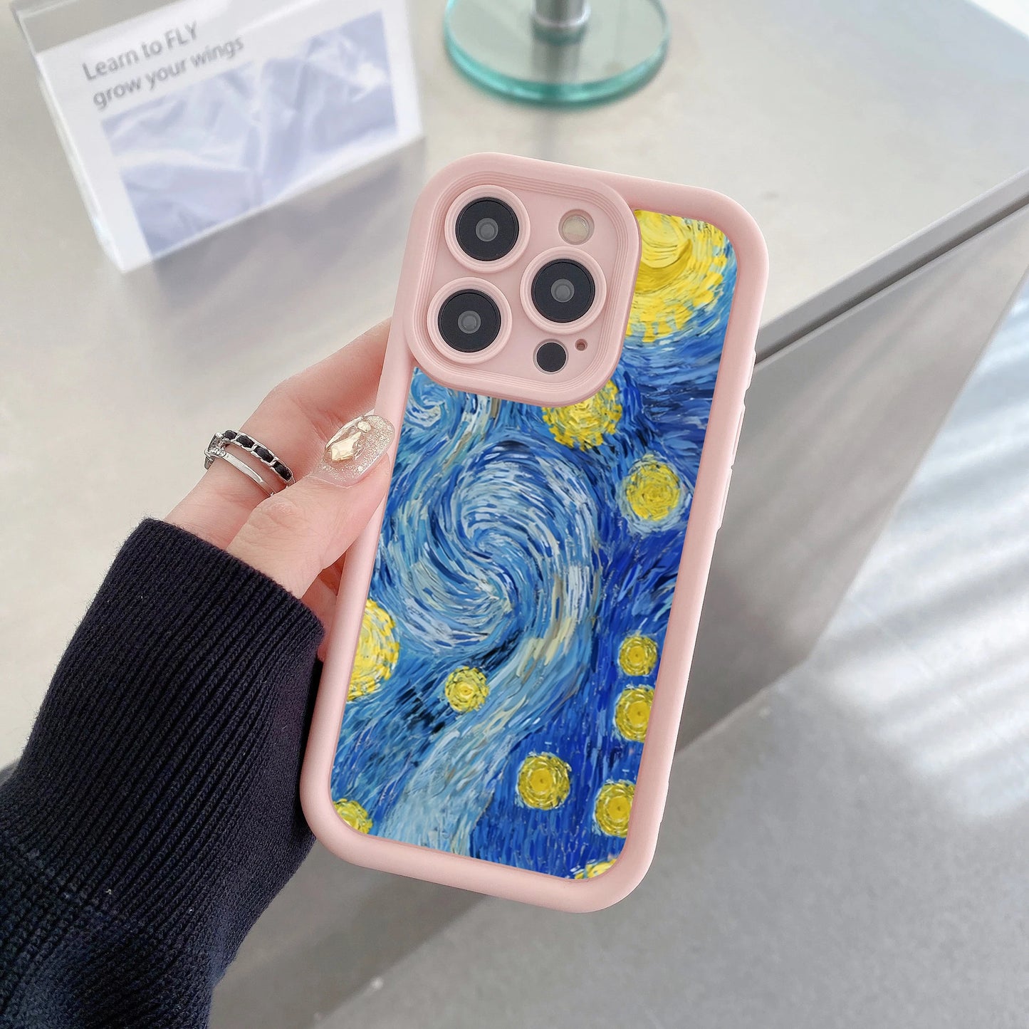 Coque de téléphone imprimée La Nuit Étoilée de Vincent Van Gogh