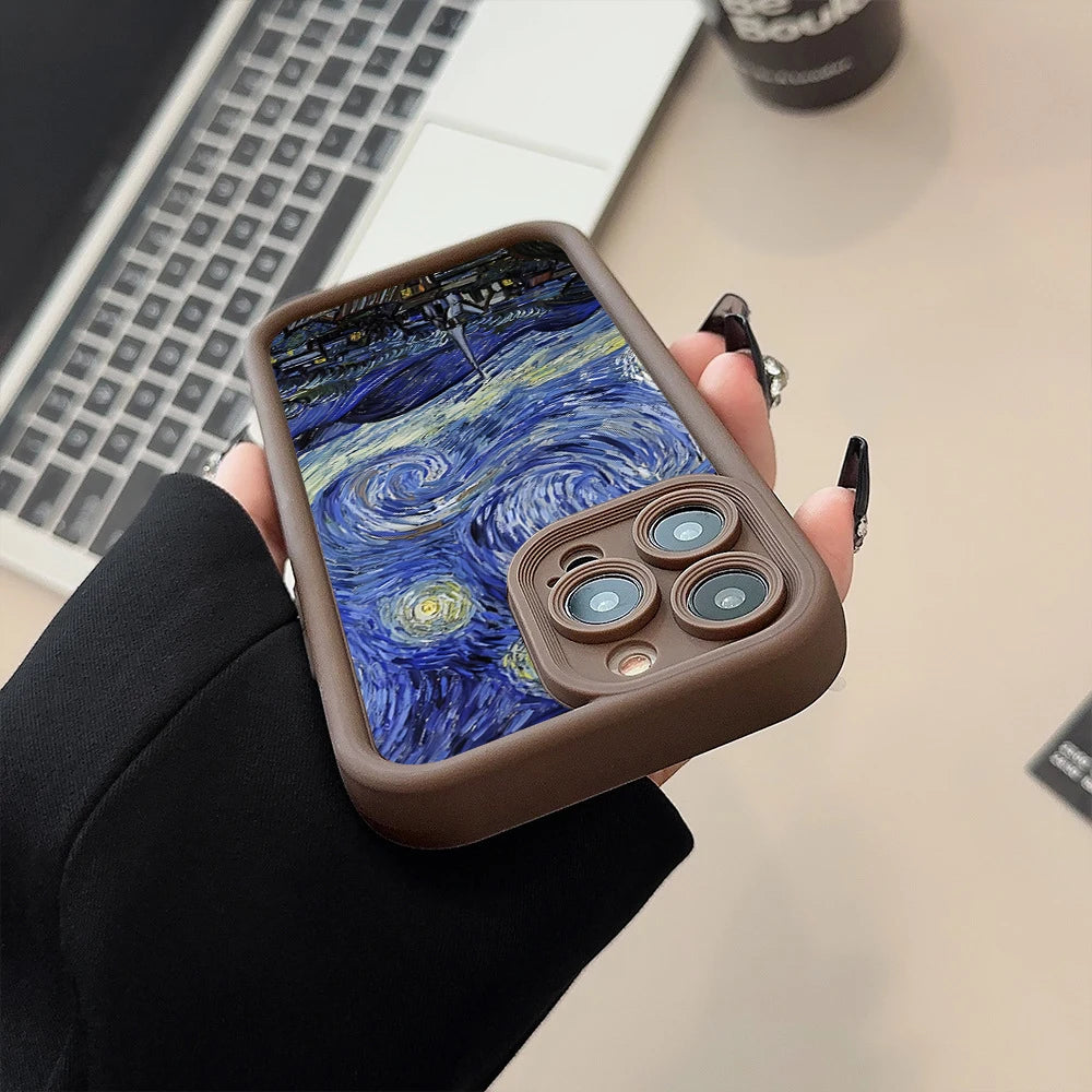 Coque de téléphone imprimée La Nuit Étoilée de Vincent Van Gogh