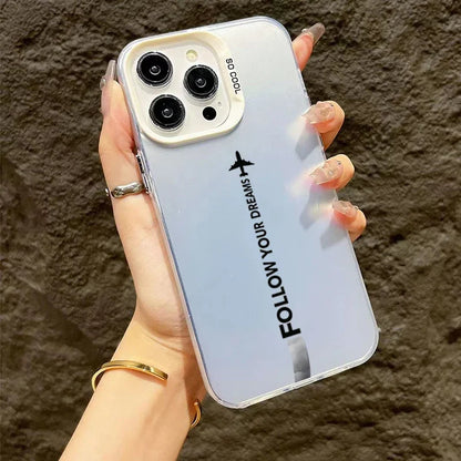 Coque de téléphone inspirée du voyage avec design de trajectoire d’avion