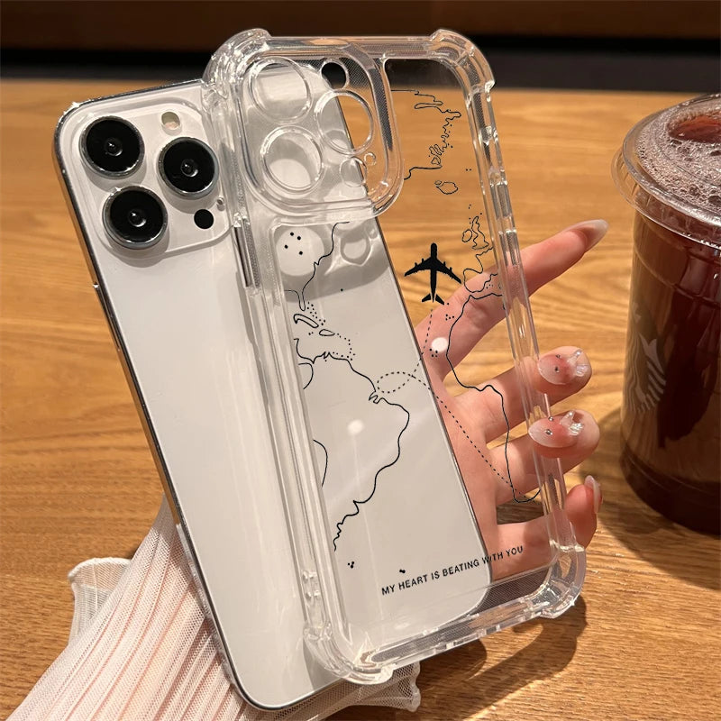 Travel inspired phone case with beautiful design