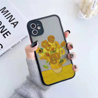 Coque de téléphone artistique inspirée des peintures à l'huile de Van Gogh