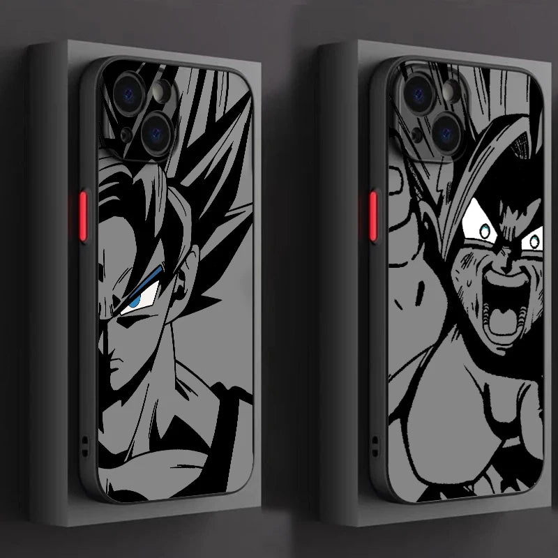 Dragon Ball Frosted Translucent Luxury Phone Case