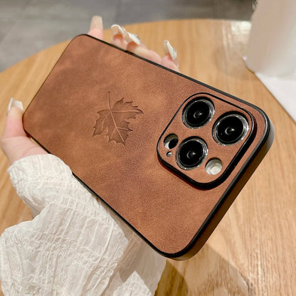 Retro leather case offering full protection