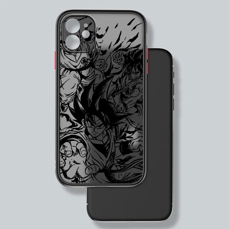 Dragon Ball Frosted Translucent Luxury Phone Case