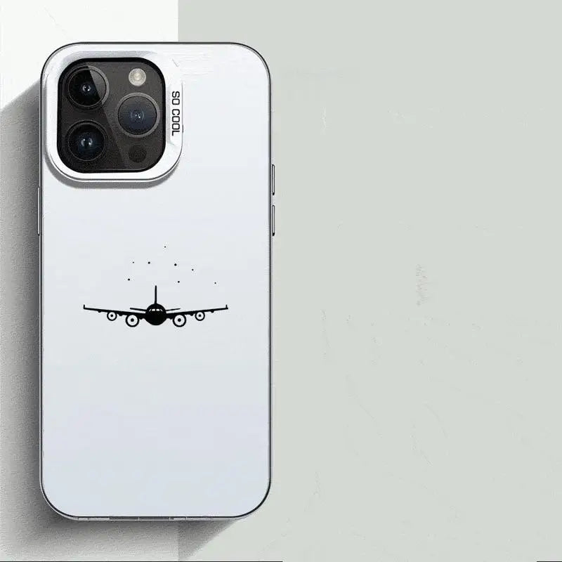 Coque de téléphone motif avion premium