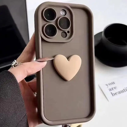 Coque de téléphone avec un cœur au milieu