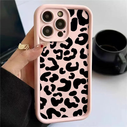 Black Leopard Print Phone Case